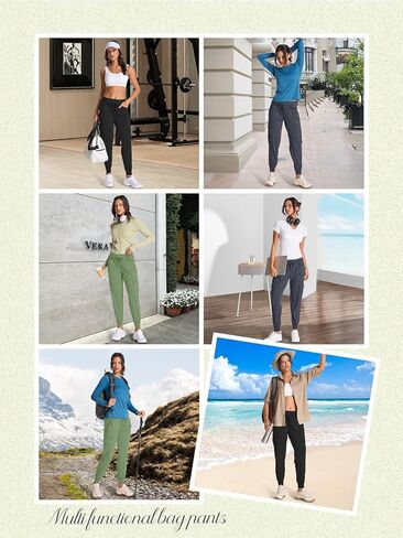 linlon Womens Hiking Pants Quick Dry UPF 50 Casual Pants Lightweight Travel Safari Work Cargo Joggers Pants in Saudi Arabia
