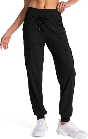 linlon Womens Hiking Pants Quick Dry UPF 50 Casual Pants Lightweight Travel Safari Work Cargo Joggers Pants in Kuwait