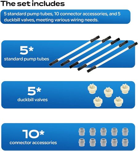أنبوب المضخة MCCP202 ومجموعة استبدال صمام فحص منقار البط MCCVDB0 - أجزاء مقاومة للضغط العالي للمضخات (85Mhp17/45/85، رأس واحد، SVP/M128)، 0-100 رطل لكل بوصة مربعة/0-6.9 بار، 5 مجموعات in Kuwait