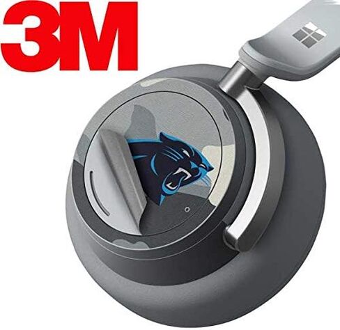 غلاف صوتي من Skinit متوافق مع سماعات الرأس Surface - تصميم مموه مرخص رسميًا من NFL Carolina Panthers in Saudi Arabia