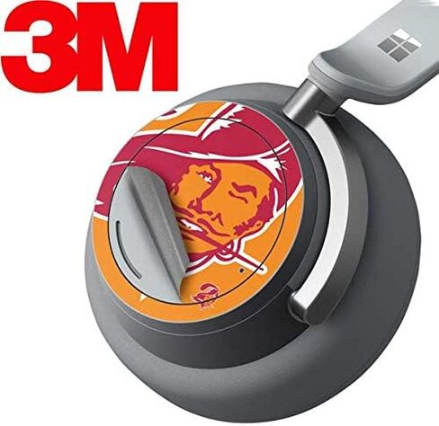 Skinit Decal Audio Skin Compatible with Surface Headphones - Officially Licensed NFL Tampa Bay Buccaneers Retro Logo Design in Saudi Arabia