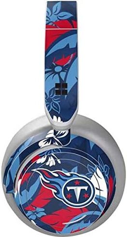 Skinit Decal Audio Skin Compatible with Surface Headphones - Officially Licensed NFL Tennessee Titans Tropical Print Design in Saudi Arabia
