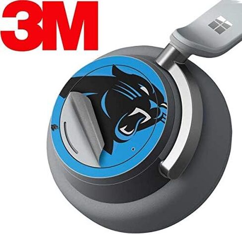 Skinit Decal Audio Skin Compatible with Surface Headphones - Officially Licensed NFL Carolina Panthers Large Logo Design in Saudi Arabia