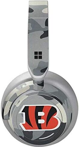 Skinit Decal Audio Skin Compatible with Surface Headphones - Officially Licensed NFL Cincinnati Bengals Camo Design in Saudi Arabia