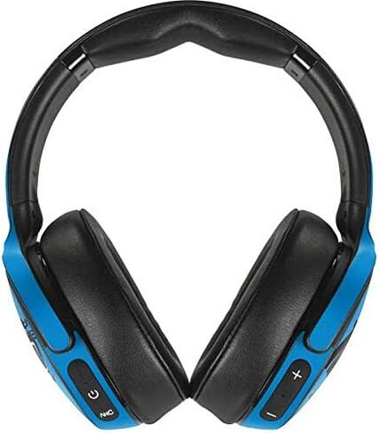 غلاف صوتي من Skinit متوافق مع Skullcandy Venue - تصميم شعار كبير مرخص رسميًا من NFL Carolina Panthers in Saudi Arabia