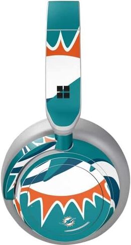 Skinit Decal Audio Skin Compatible with Surface Headphones - Officially Licensed NFL Miami Dolphins Large Logo Design in Saudi Arabia