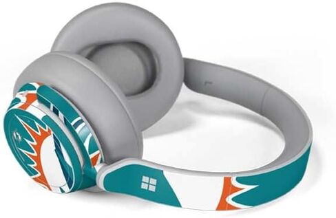 Skinit Decal Audio Skin Compatible with Surface Headphones - Officially Licensed NFL Miami Dolphins Large Logo Design in Saudi Arabia