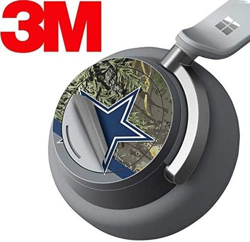غلاف صوتي من Skinit متوافق مع سماعات الرأس Surface - تصميم Realtree Camo Dallas Cowboys المرخص رسميًا من NFL in Saudi Arabia