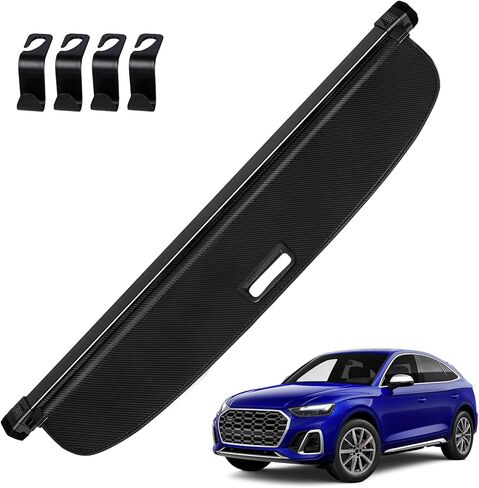 AUXKO Retractable Cargo Cover for Toyota 4Runner 2024-2010, Trunk Cargo Cover Luggage Security Shade Cover for 2024 2023 2022 4Runner Shielding Shade Anti-Peeping Luggage Privacy Screen, Carbon Fiber in Kuwait