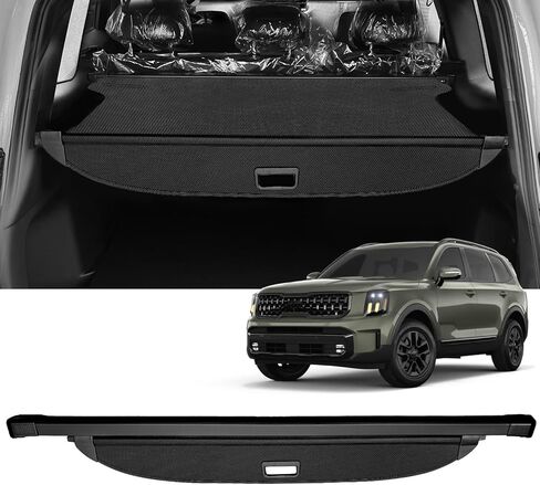 AUXKO Retractable Cargo Cover for Toyota 4Runner 2024-2010, Trunk Cargo Cover Luggage Security Shade Cover for 2024 2023 2022 4Runner Shielding Shade Anti-Peeping Luggage Privacy Screen, Carbon Fiber in Kuwait