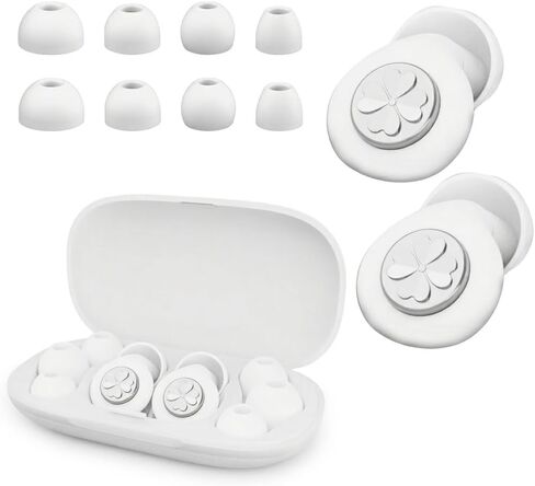 Ear Plugs for Sleeping Noise Cancelling,Ultra-Comfy Noise Reduction for Side Sleepers,56dB Reusable Silicone Earplugs for Snoring Blocking,Hearing Protection for Concerts,Shooting & Travel(Black) in Saudi Arabia