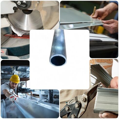 1-3/8" OD 6061 Aluminum Round Tube x 1-1/8" ID x 3" Long, 1/8" Wall Tubing Reliable Metal for Custom Machining and Mechanical Applications Custom Projects Fabrication Use in Saudi Arabia