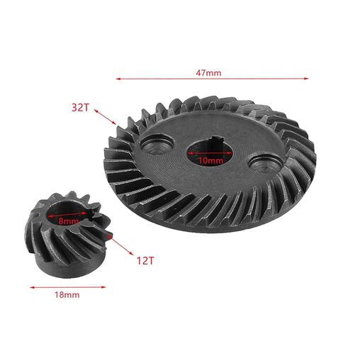 الصلب الثقيلة المحرك ترس والعتاد 1 مجموعة 10 مللي متر 32 الأسنان زاوية معدنية طحن دوامة شطبة والعتاد ل ساندر طاحونة الداخلية ضياء in Kuwait