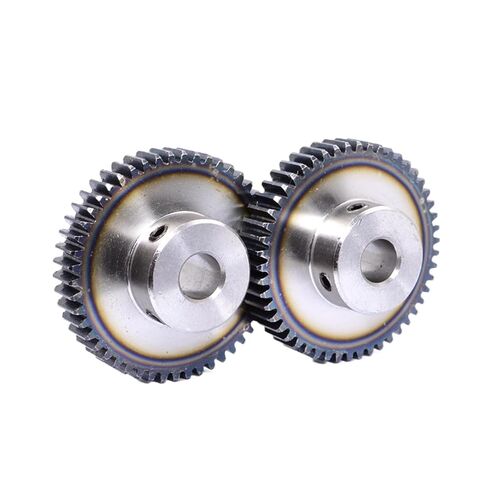 Steel Heavy Duty Motor Pinion Gear 39-48Teeth 1M Spur Gear Motor Pinion Steel Transmission Accessories Part Inner Hole 8mm(46 Teeth) in Saudi Arabia