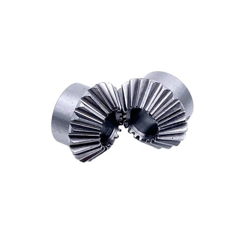 ترس محرك فولاذي شديد التحمل 1:1 مجموعة تروس مخروطية فولاذية 1M 20T 5/6/8 مم 90 درجة زاوية يمين عكس أجزاء علبة التروس ناقل الحركة الميكانيكي (8 مم) in Kuwait