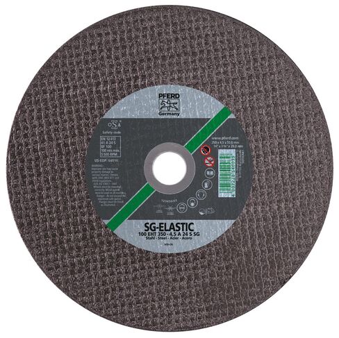 PFERD 64016 Large Diameter Cut-Off Wheel, Type 1, Aluminum Oxide A, 14" Diameter x 3/16" Thick, 20 mm Bore Size, 5500 Max RPM (Pack of 10) in Saudi Arabia