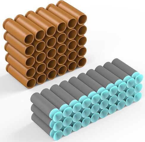 60PCS Soft Bullet & Shell for JellyBullet 721005, Larmside Foam Blaster in Saudi Arabia