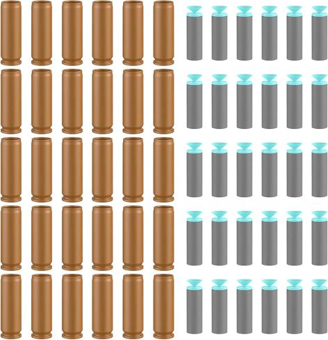 60PCS Soft Bullet & Shell for JellyBullet 721005, Larmside Foam Blaster in Saudi Arabia
