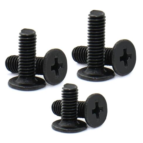 M2 M2.5 M3 M4 8/9/10/12mm Black Carbon Steel Phillips Cross Flat Wafer Head Screw Bolt 50Pcs(12mm,M3 (50pcs)) in Saudi Arabia