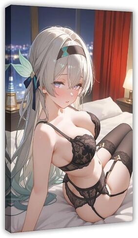 AI Japanese Anime, AI Sexy Beauties, Bikini Beauties, Stocking Beauties, Cute Girls, Ponytail Beauties, Sexy Underwear 59 Canvas Poster Wall Art Decor Print Picture Paintings for Living Room Bedroom D in Saudi Arabia
