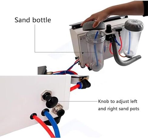 Sandblasting Cabinet for Jewelry Cleaning with Foot Switch and LED Lamp, Dental Lab Dust Box for Gold and Silver Workpieces in Saudi Arabia