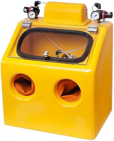 Portable Sandblasting Cabinet with Foot Pedal Control Efficient Metal Rust Removal, Impurity Cleaning, and Detail Finishing Work Station in Saudi Arabia