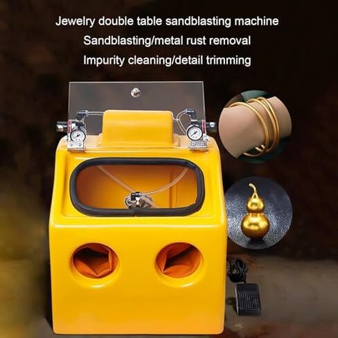 Portable Sandblasting Cabinet with Foot Pedal Control Efficient Metal Rust Removal, Impurity Cleaning, and Detail Finishing Work Station in Saudi Arabia