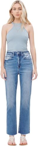 SALT TREE Mica Denim - Aniello Super High Rise Straight Leg Jeans - MDP-T203 in Kuwait