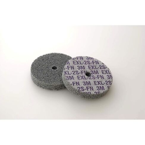 Scotch-Brite 17505 EXL Unitized Wheel, 3" x 1/2" x 3/8" 2S FIN, 3" Diameter, Abrasive Grit, 10000 rpm in Saudi Arabia