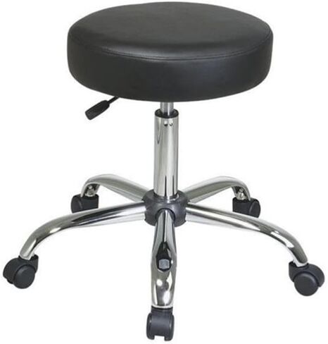 Scranton & Co مقعد صياغة بدون ظهر قابل للتعديل باللون الأسود in Kuwait