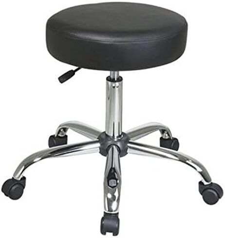 Scranton & Co مقعد صياغة بدون ظهر قابل للتعديل باللون الأسود in Kuwait