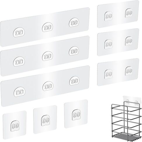 بديل لاصق متوافق مع خطافات Eudele-3، بدون حفر، لاصق قوي لعلبة الدش الكبيرة، 9 عبوات in Kuwait