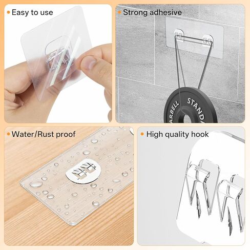 بديل لاصق متوافق مع خطافات Eudele-3، بدون حفر، لاصق قوي لعلبة الدش الكبيرة، 9 عبوات in Kuwait