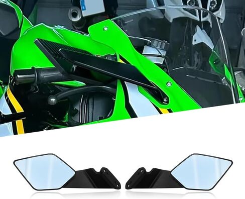 For Ninja ZX-6R Ninja ZX636 ninja zx636 zx6r 2025 2024 2023-2019 Accessories Motorcycle CNC Aluminum Rearview Mirror Fixed Wing Adjustable Invisible Mirror Rotating in Saudi Arabia