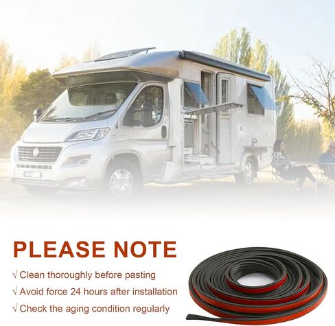 Ribbed Rubber Seal Strip 1/2 in X 25 Feet for Automotive Weather Stripping, Adhesive EPDM Foam Gasket with 3M 4011 Acrylic Foam Tape for Rectangle Seal for RV Window/Door, Boat Hatch, Garage Door in Saudi Arabia