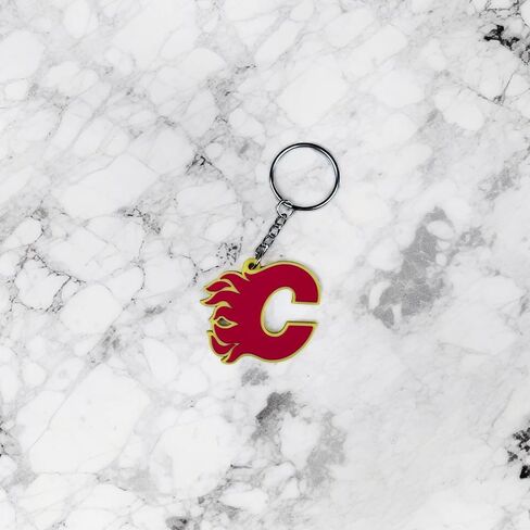 Desert Cactus Calgary Flames Keychain NHL National Hockey League Car Keys Holder (PVC) in Saudi Arabia