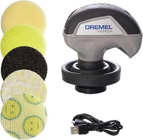 Dremel Versa 5-Pack Scrub Daddy Cleaning Sponge Pads, Variety Pack for Multi-Surface Cleaning, for use in Kitchen, Household and Bathroom - Compatible with Versa Power Scrubber Tool, PC360-5 in Saudi Arabia