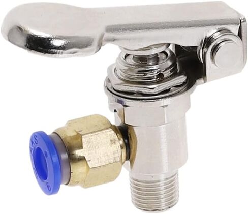 Air Valve, Toggle Switch 3 Way M5 Female 1/8"" Male Thread Button Switchs TV-3P Pneumatic Mechanical Exhaust Valves Fiittings in Saudi Arabia