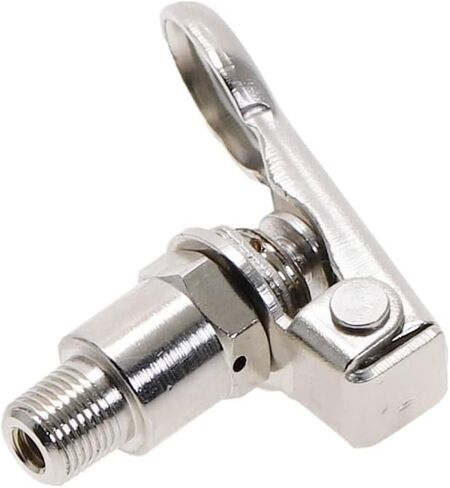 Air Valve, Toggle Switch 3 Way M5 Female 1/8"" Male Thread Button Switchs TV-3P Pneumatic Mechanical Exhaust Valves Fiittings in Saudi Arabia
