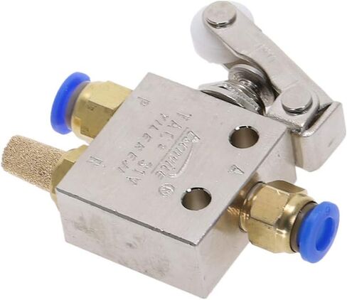 Air Valve, Toggle Switch, TAC2-31P 2 Position 3 Way Roller Lever Mechanical Pneumatic Exhaust Valves 1/8"" Female Thread Fittings in Saudi Arabia