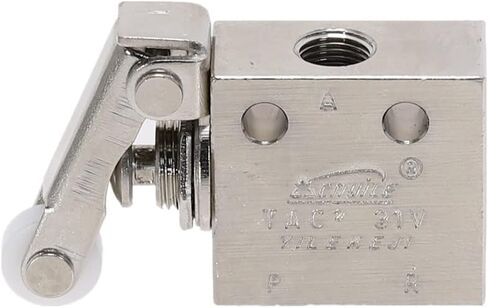 Air Valve, Toggle Switch, TAC2-31P 2 Position 3 Way Roller Lever Mechanical Pneumatic Exhaust Valves 1/8"" Female Thread Fittings in Saudi Arabia