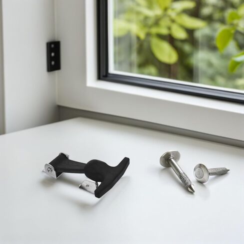 Holibanna 2pcs 304 Stainless Steel T-Handle Locking Latch Adjustable Draw Latches for Industrial Equipment Tool Box Vehicle Engine Hood Quick Release in Kuwait