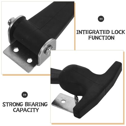 Holibanna 2pcs 304 Stainless Steel T-Handle Locking Latch Adjustable Draw Latches for Industrial Equipment Tool Box Vehicle Engine Hood Quick Release in Kuwait