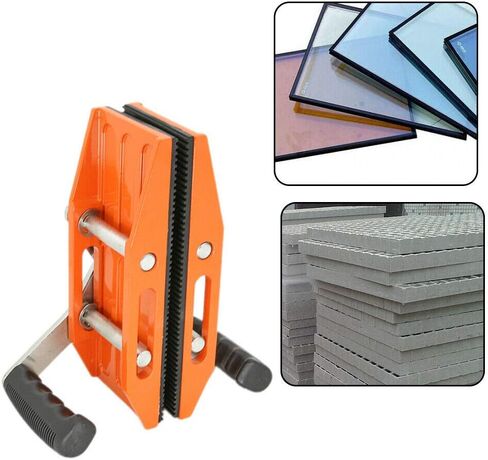 مشابك حمل حجرية مزدوجة اليد، أدوات رفع جرانيت مقاس 1.77 بوصة، مشبك رفع للصفائح المعدنية، لنقل الألواح الزجاجية/الصفائح المعدنية/جزيرة الجرانيت/سطح العمل in Kuwait