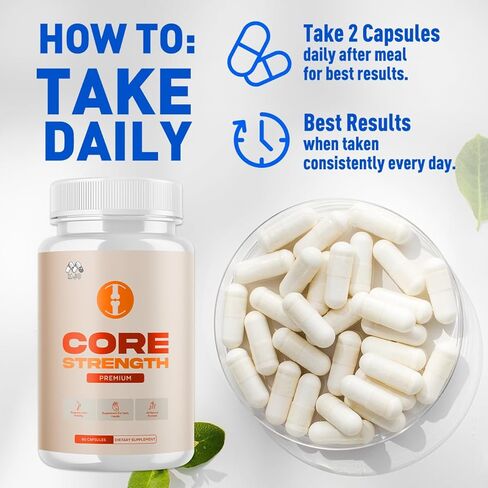 (عبوتان) مكمل القوة الأساسية لدعم المفاصل، حبوب المفاصل الرسمية ذات القوة الأساسية مع جميع المكونات الطبيعية، دعم الصحة والعافية المتقدم مع الفيتامينات المتعددة القوة القصوى (120 كبسولة) in Kuwait