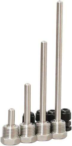 Thermowell 304 الفولاذ المقاوم للصدأ G1/2 لـ BSP مبيت مستشعر درجة الحرارة لنظام التحكم في سخان المياه بالطاقة الشمسية (50 مم) in Kuwait