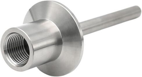 SS304 Stainless Steel Thermometer Well Thermal Resistance Casing 1.5" Tri Clamp With 1/2" NPT Thread Temperature Sensor(Length 6inch) in Saudi Arabia
