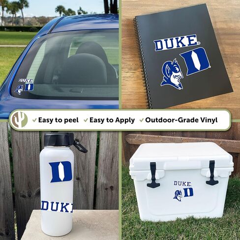 Desert Cactus Duke University Blue Devils Sticker Cooler Vinyl Decals Laptop Water Bottle Car Scrapbook T5 (Type 5-1) in Saudi Arabia