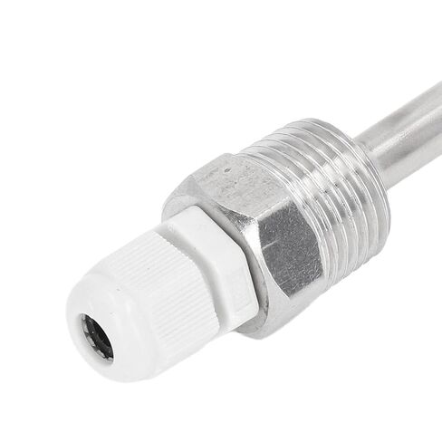 Stainless Steel Thermowell with ABS Plastic Cap for Solar Temperature Probe Wear IP68 Waterproof Thickened Wall Easy to Install in Saudi Arabia