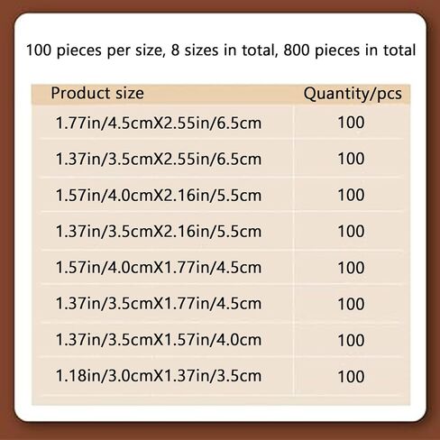 أكياس حماية الطوابع MSJ OPP 8 نماذج، كل منها 100 قطعة، إجمالي 800 قطعة، تخزين الطوابع الشفافة ومستلزمات جمع الطوابع in Kuwait